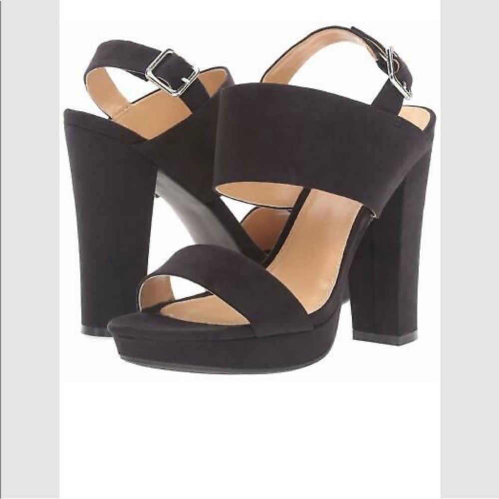 REPORT Womens Black Suede platform sandals/Shoes | Style Lawry | Size 10